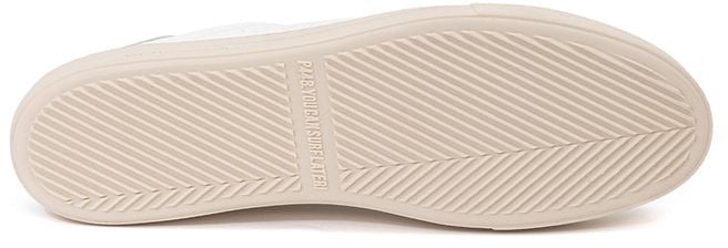 P448 White Leather Low Top Sneakers