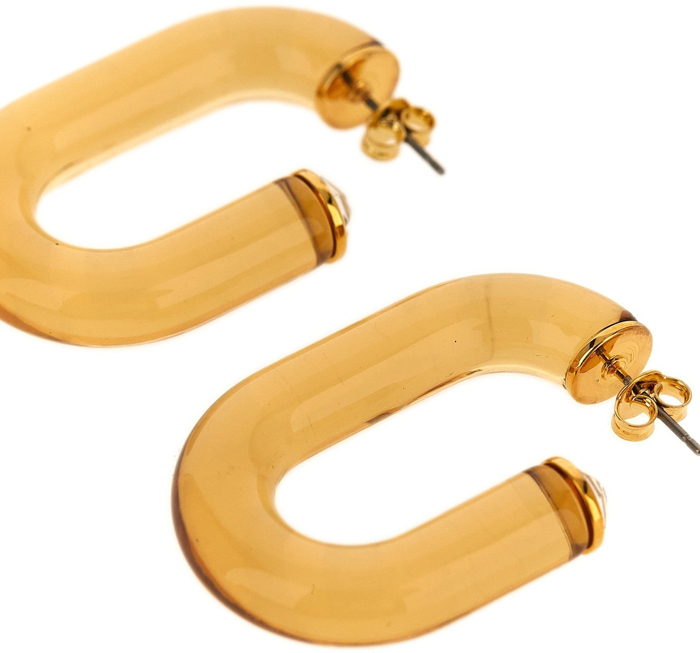 Paco Rabanne Gold Brass Earrings