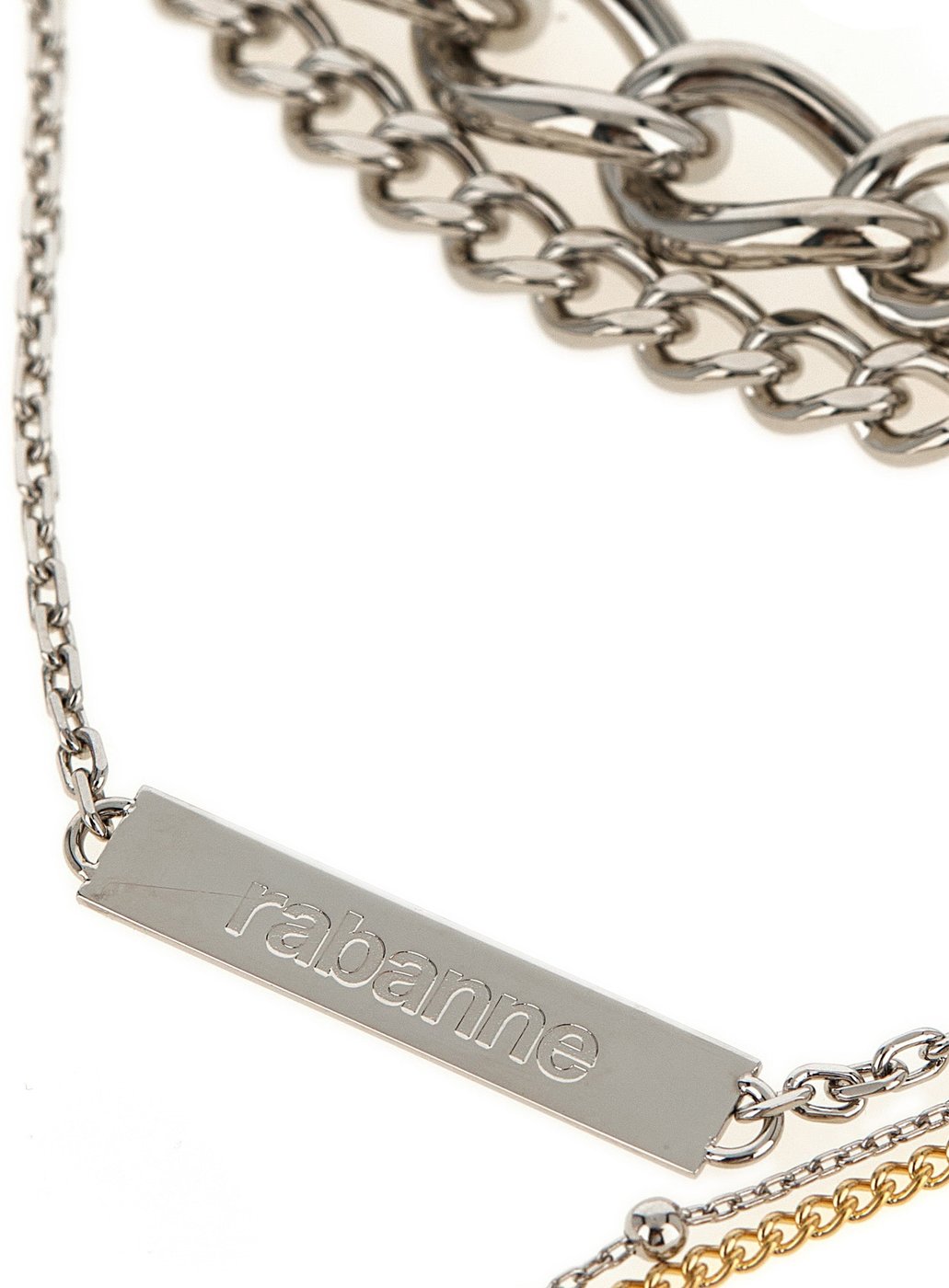 Paco Rabanne Silver Brass Necklace