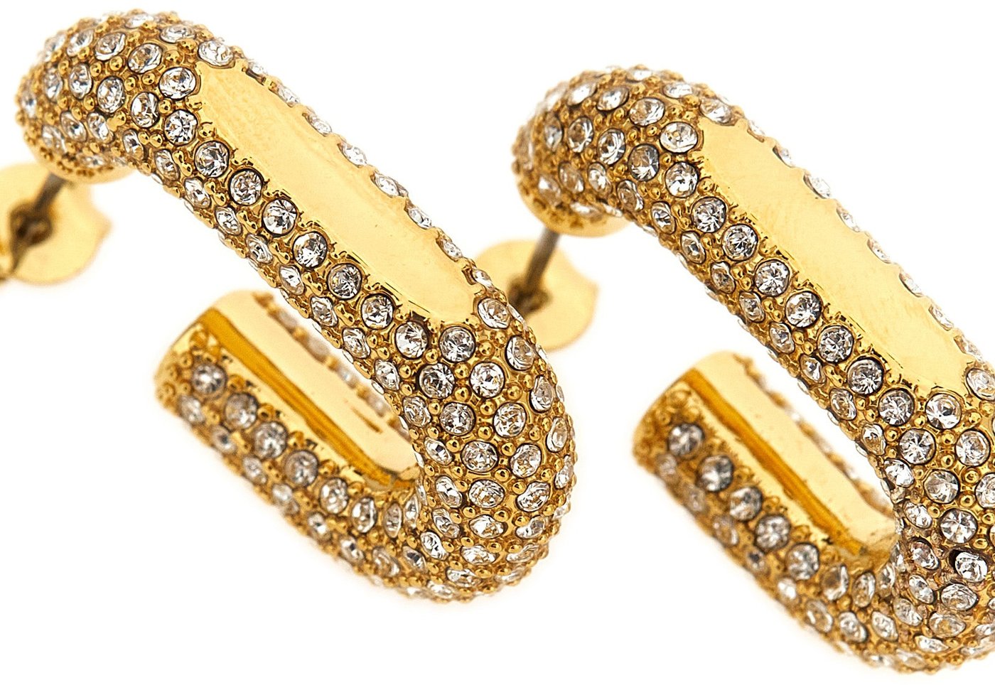 Paco Rabanne Gold Brass Earrings