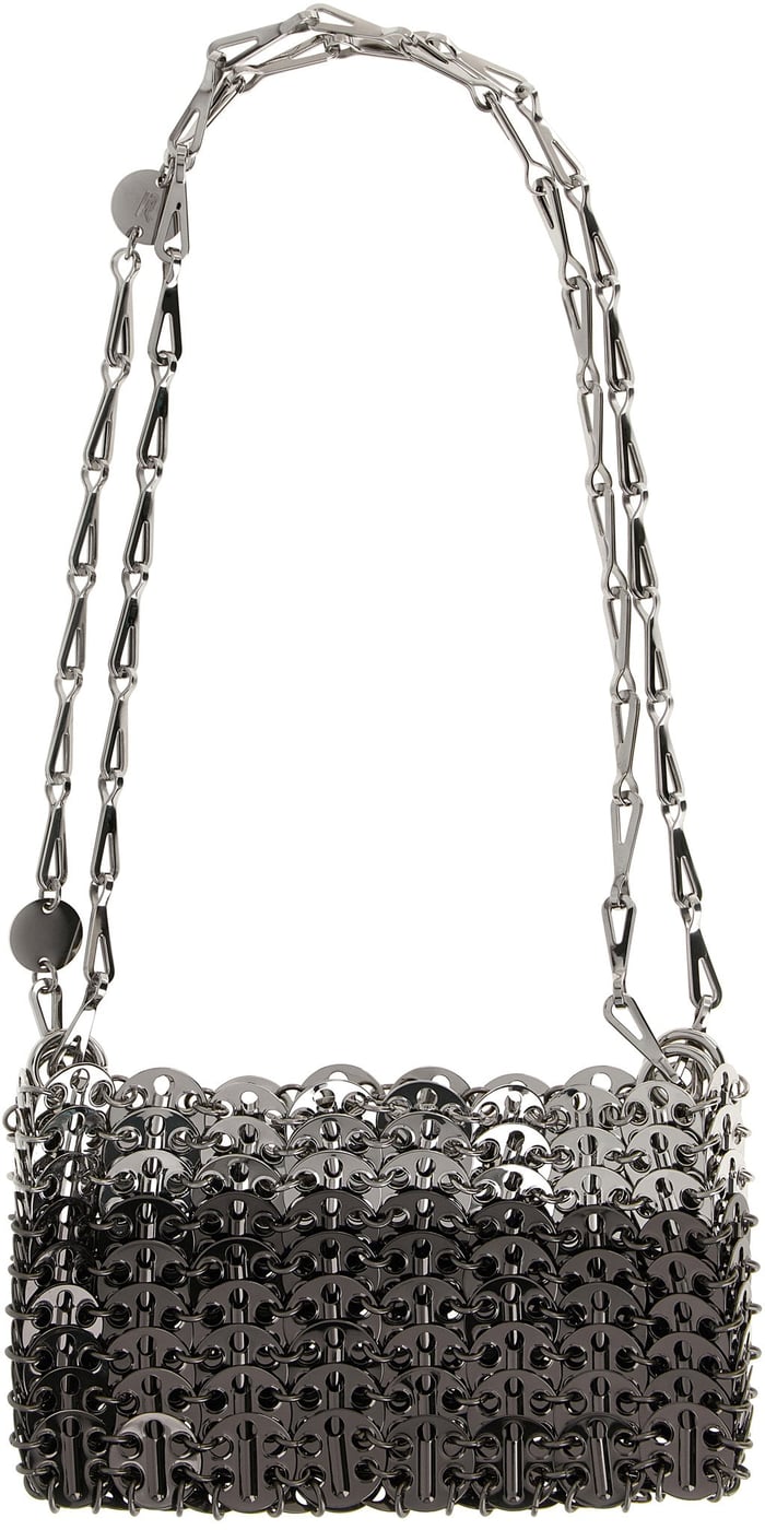 Paco Rabanne Silver Stainless Steel Shoulder Bag