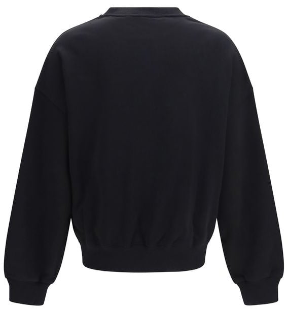 Palm Angels Black Cotton Sweatshirt