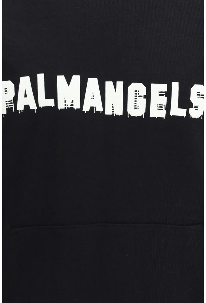 Palm Angels Black Cotton Sweatshirt