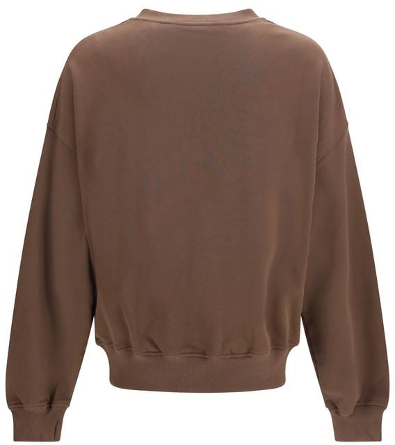 Brushed Palm Tree Loose Crew Sweatshirt