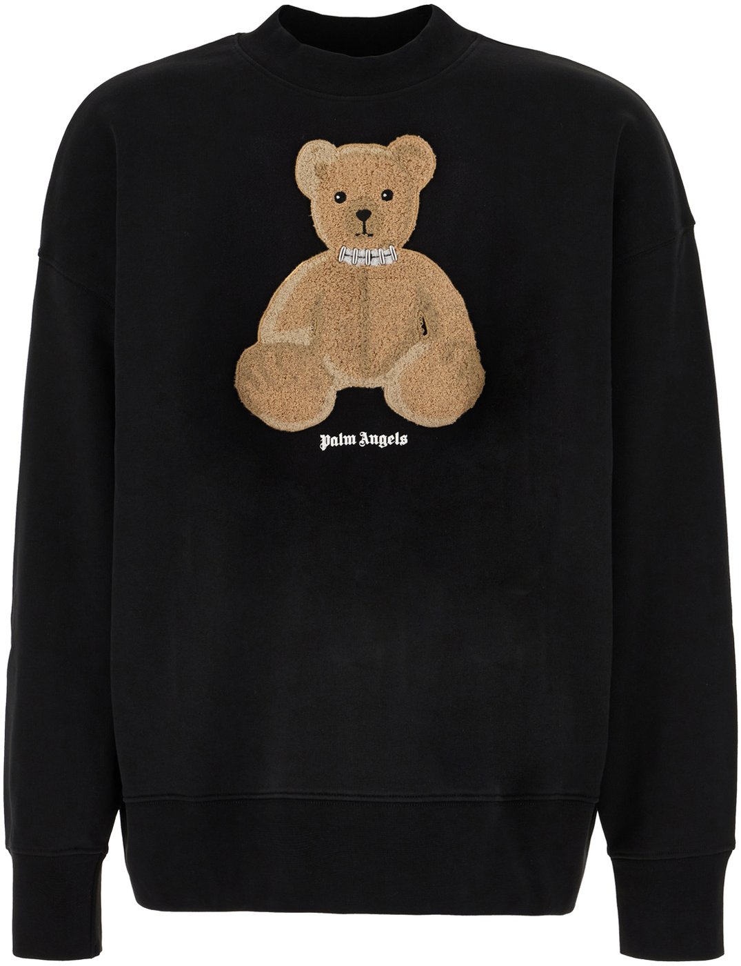 Palm Angels Black stretch cotton sweatshirt