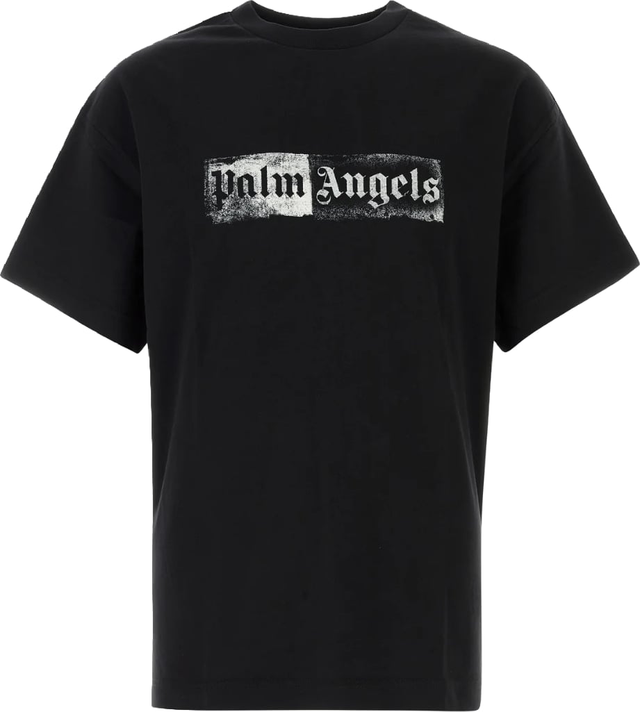 Palm Angels Stamp Logo Regular Men's T-Shirt Black