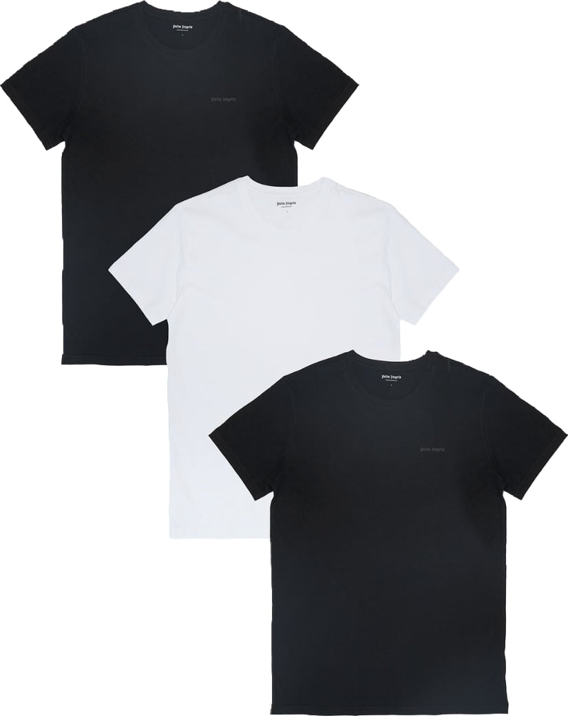Palm Angels 3-Pack Men's T-Shirts Black White