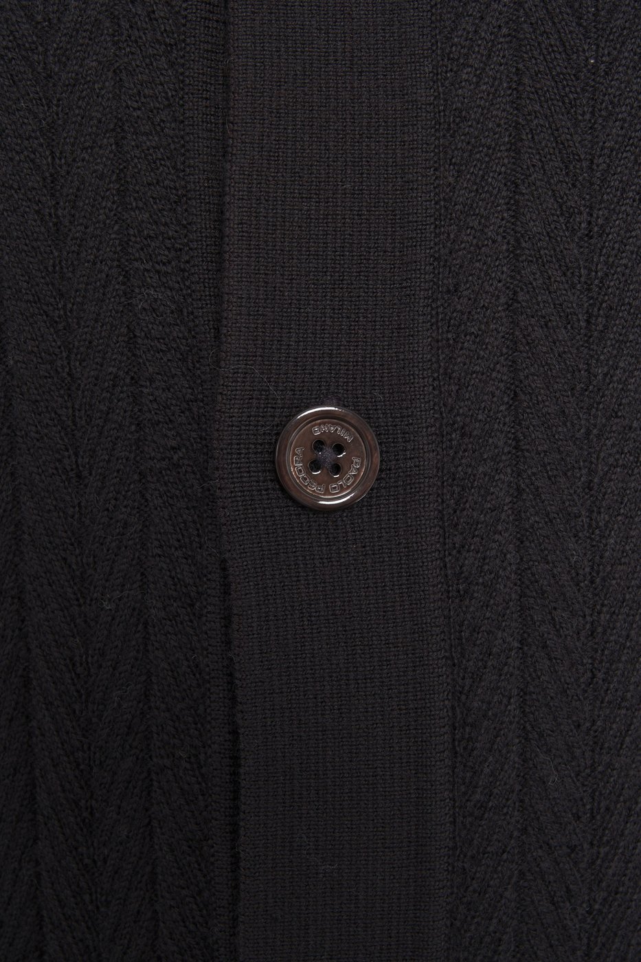 Cardigan with polo collar