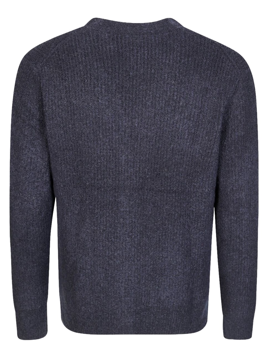 Multicolor V-Neck Wool-Blend Cardigan