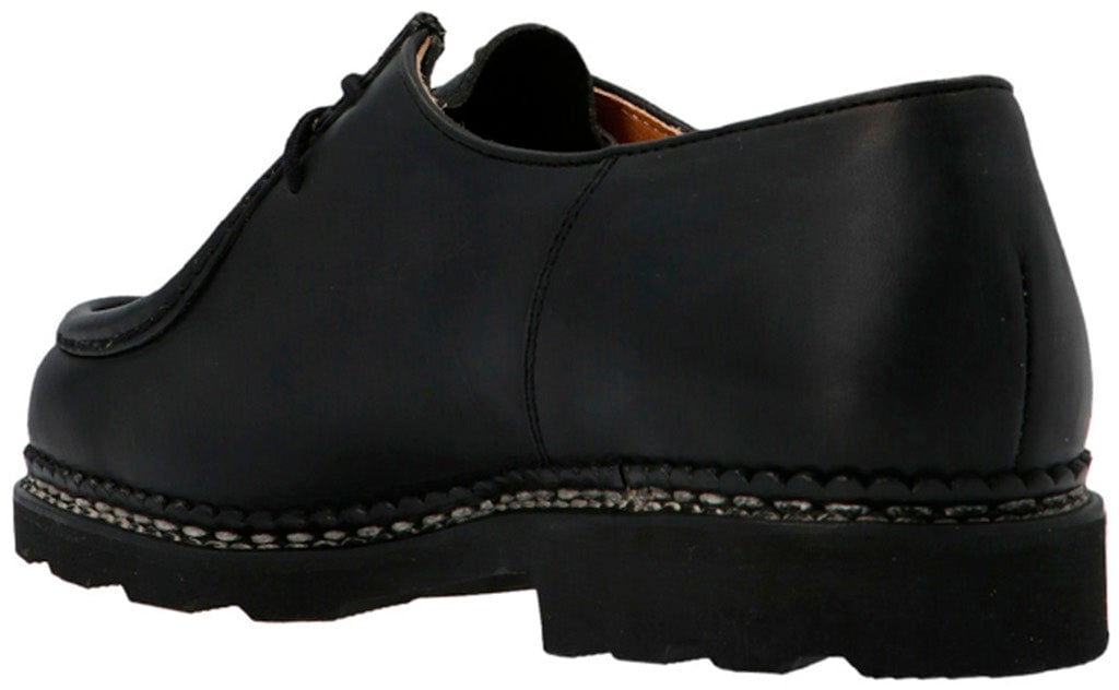 PARABOOT Black Calfskin Oxfords And Derbies