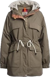 Doudoune parka taupe capuche laine greige Naruse Parajumpers PJS Femme PWJKBI32 B070