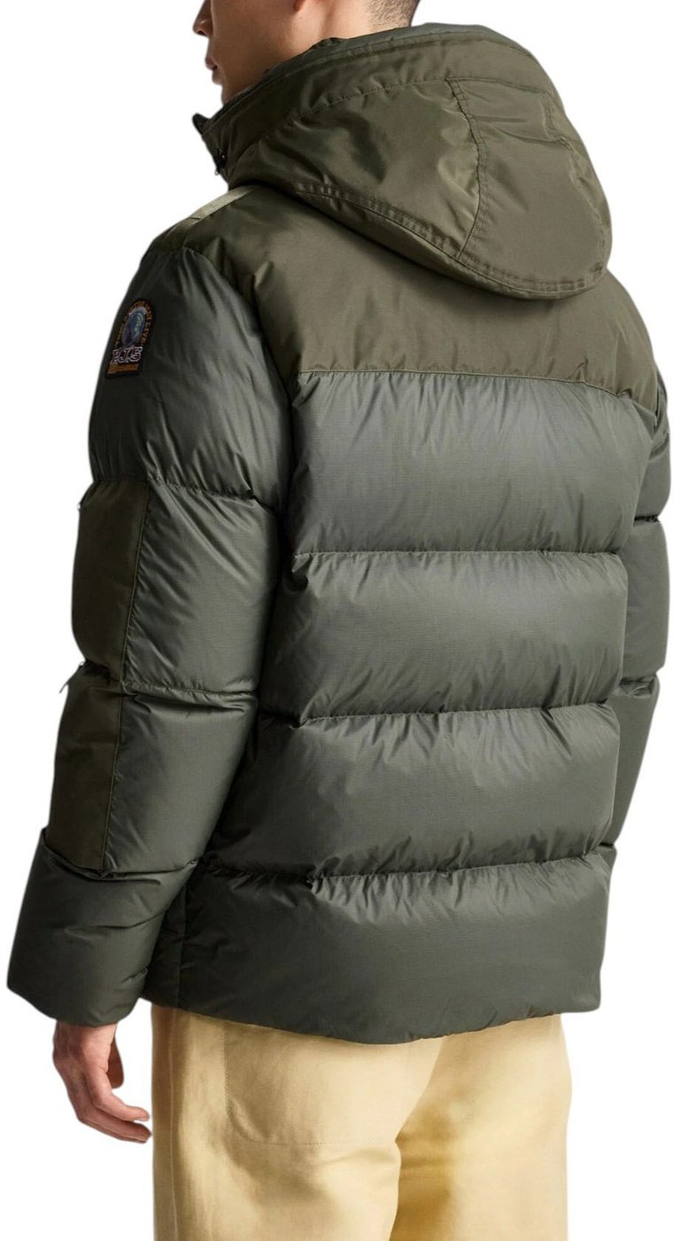Doudoune Tyrik vert Rosemary zips manche Parajumpers PJS Homme PMPUEN02 0356