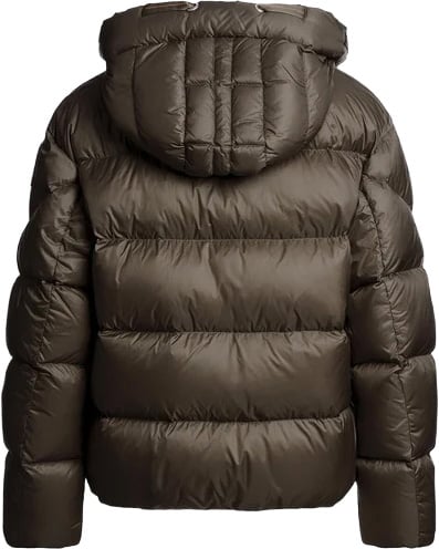hooded down jacket tilly slate mud