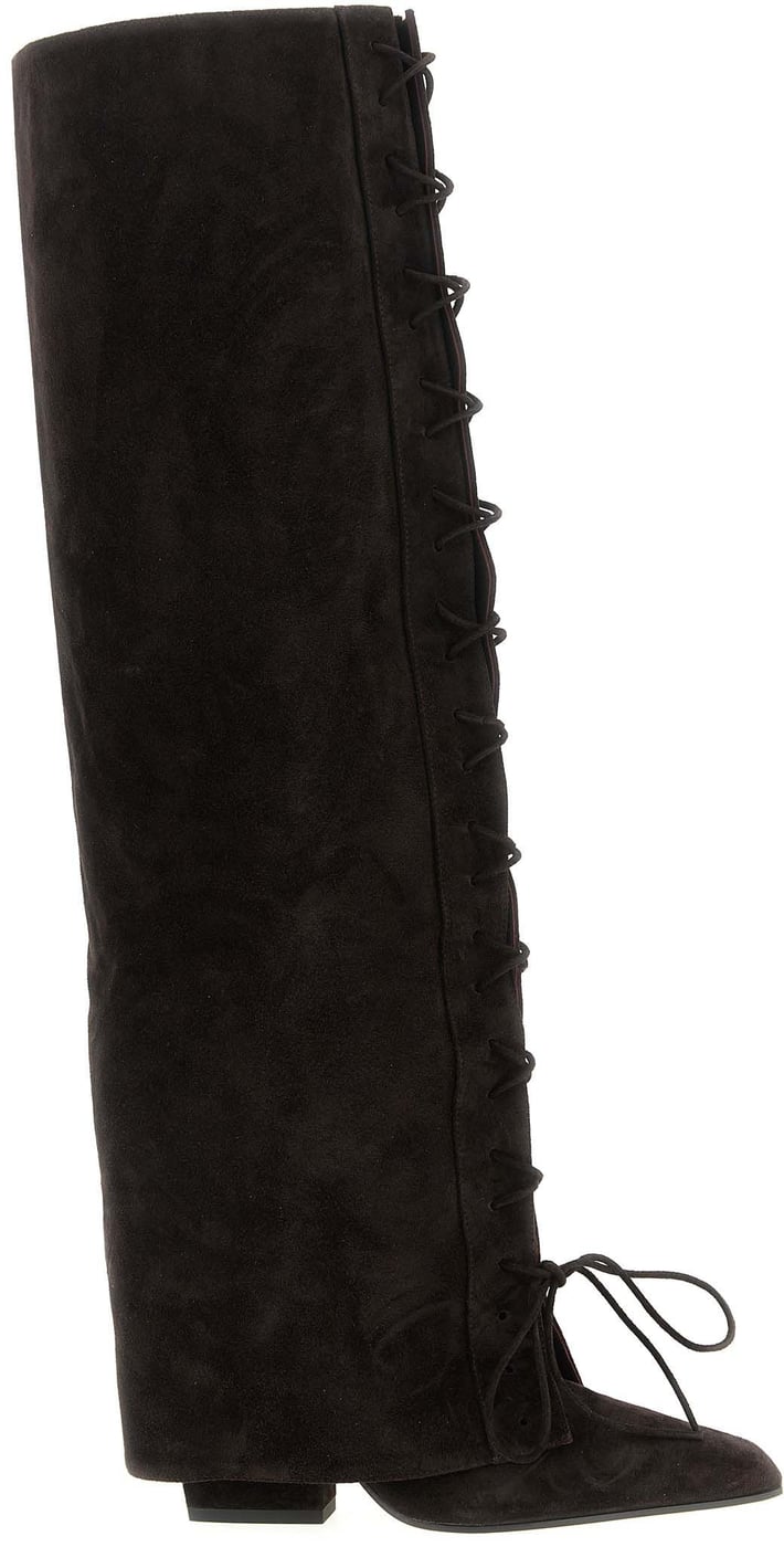 Paris Texas Brown Calfskin Over The Knee
