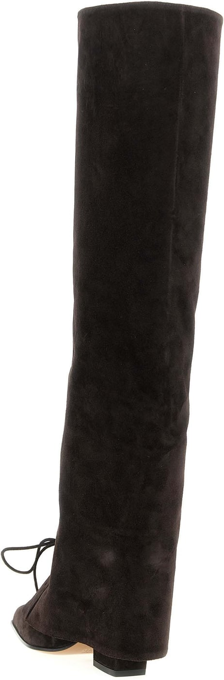 Paris Texas Brown Calfskin Over The Knee