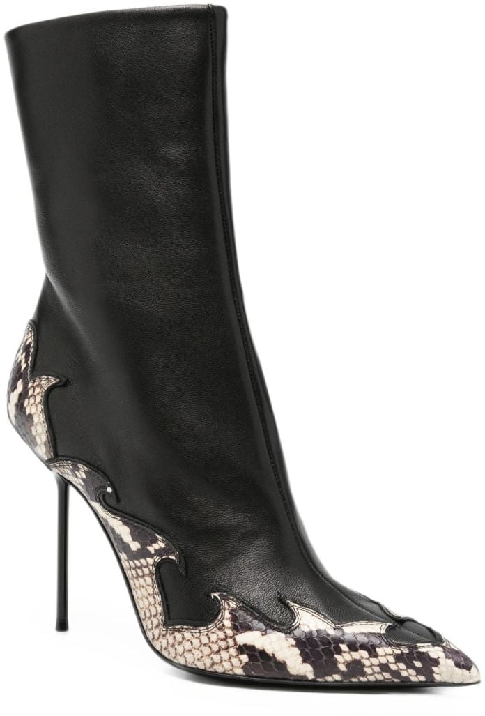 Paris Texas Lidia Queen Of Hearts leather boots