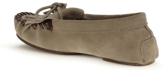Paris Texas Gray Calf Leather Bos Taurus Moccassin