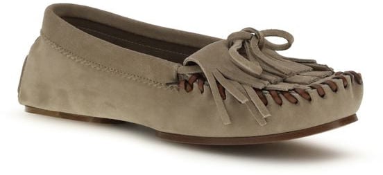 Paris Texas Gray Calf Leather Bos Taurus Moccassin