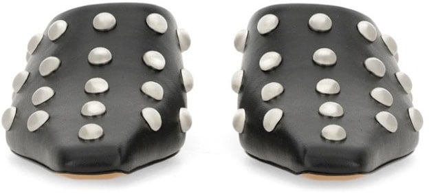 "Bella" Pointed Toe Leather Mules