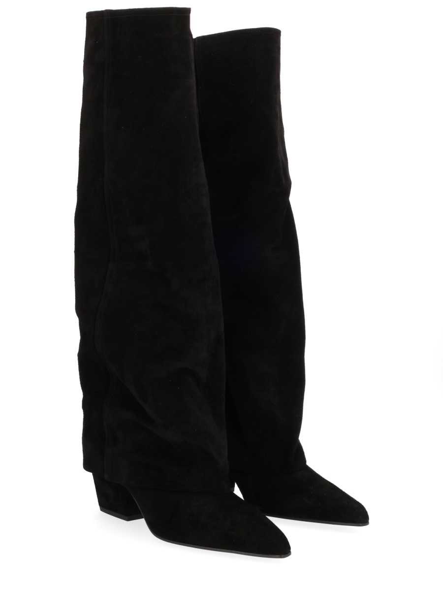 Jane 60 Pointed Leather Boots