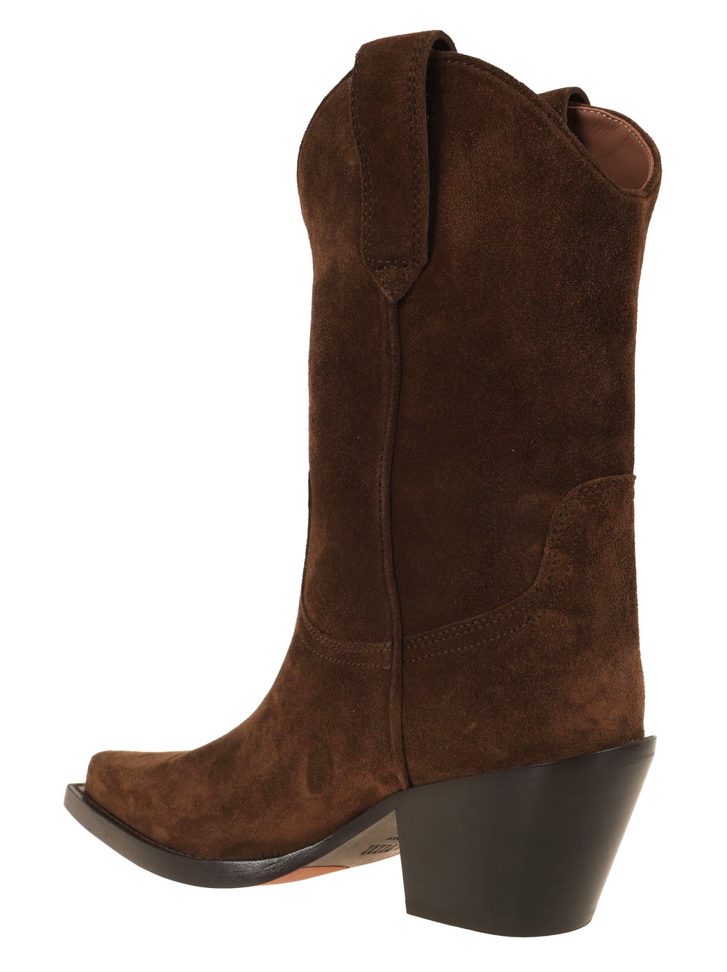 Mid-Calf Cowboy Boots with Sturdy Slanted Heel
