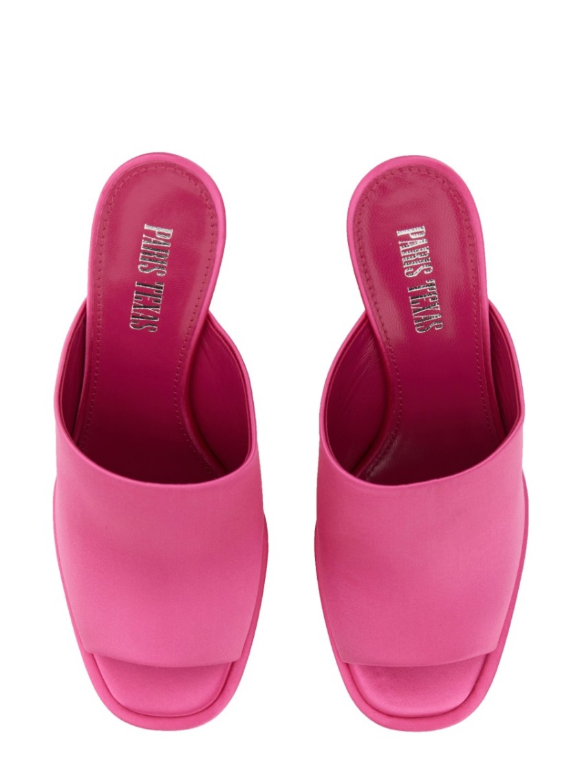 Sasha Open-Toe Mules With Wide Strap
