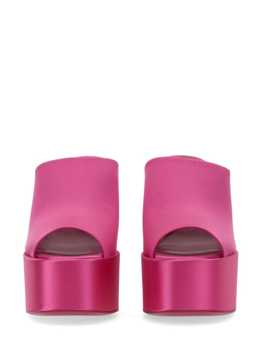 Sasha Open-Toe Mules With Wide Strap