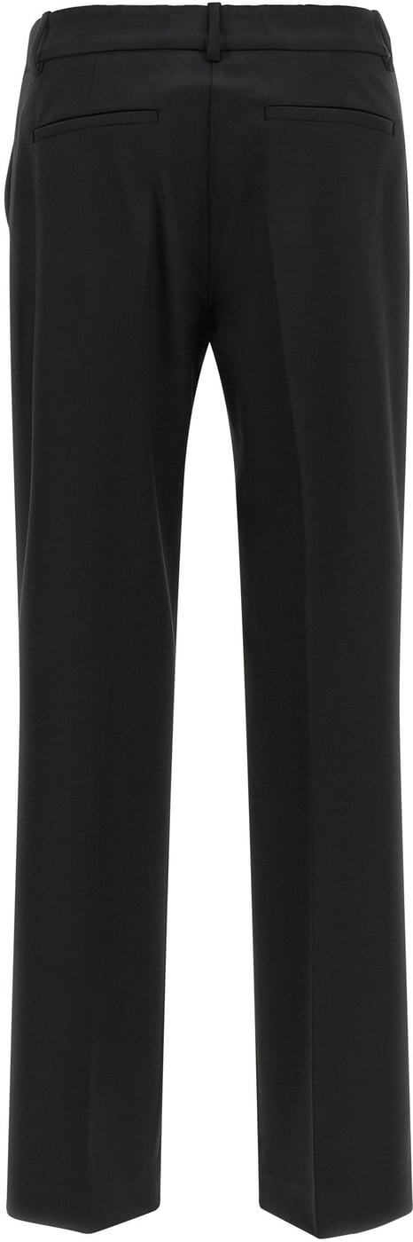P.A.R.O.S.H. Black Virgin Wool Dress Pants