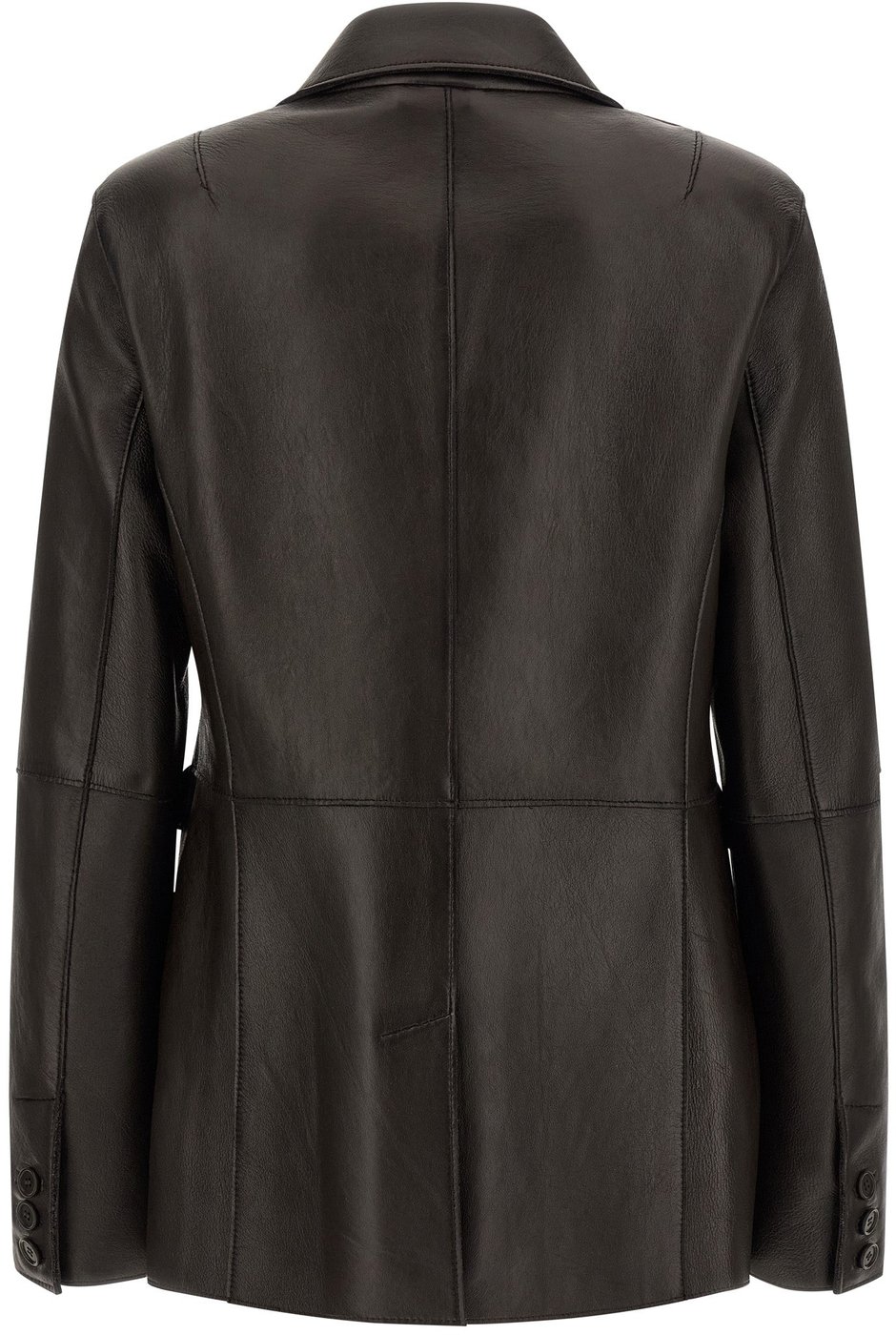 P.A.R.O.S.H. Black Lamb Leather Blazer
