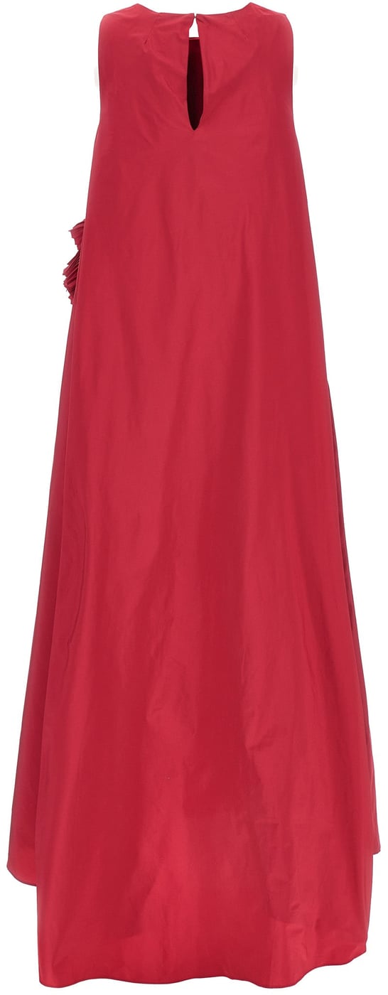 P.A.R.O.S.H. Fuchsia Polyester Long Dress