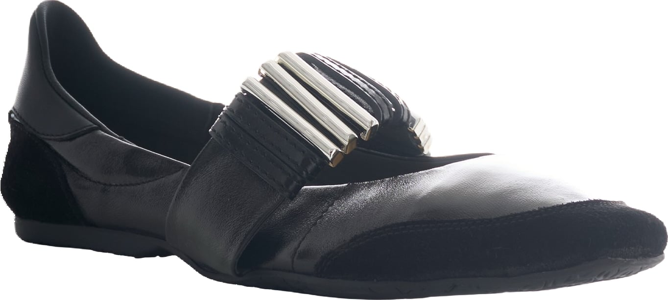Flat Shoes Nero/Silver