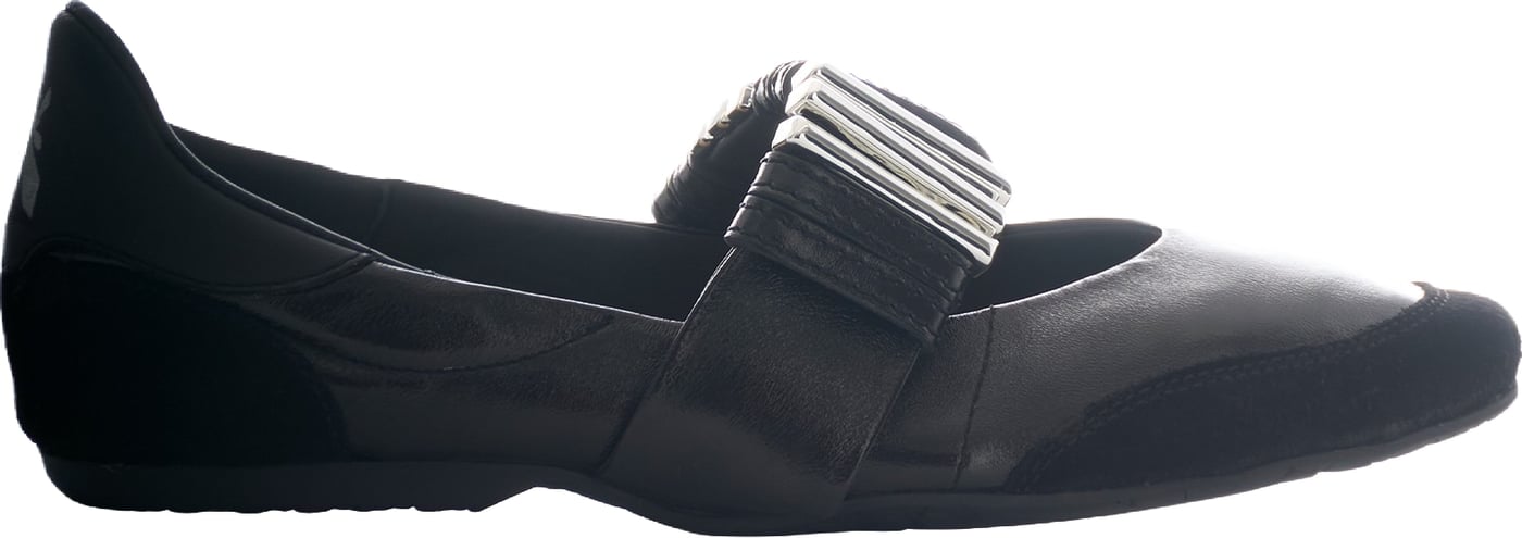 Flat Shoes Nero/Silver