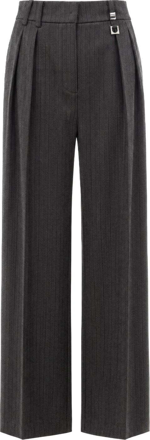 Trousers Herringbone Gray