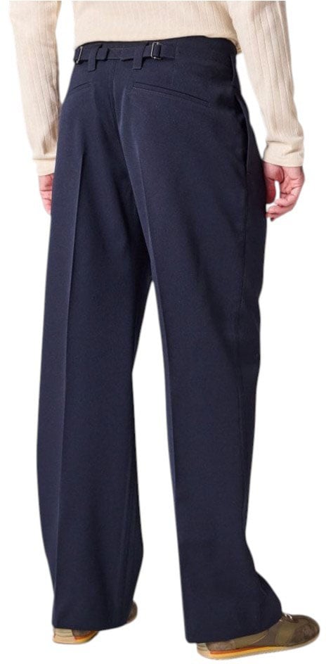 Pantalon navy large pattes taille passant bas Paul Smith Homme M1R A270 W02207 49