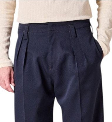 Pantalon navy large pattes taille passant bas Paul Smith Homme M1R A270 W02207 49