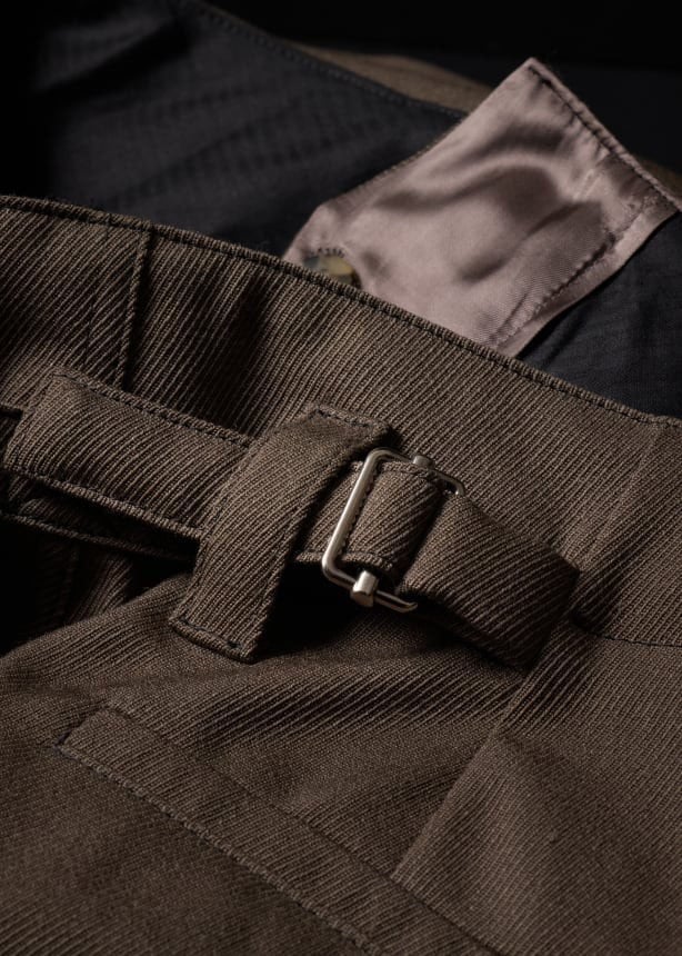 Pantalon taupe large pattes taille passant bas Paul Smith Homme M1R A270 W02207 73