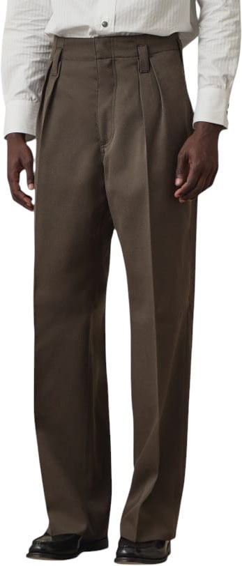 Pantalon taupe large pattes taille passant bas Paul Smith Homme M1R A270 W02207 73