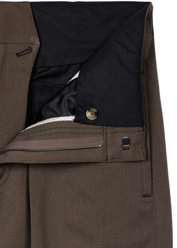 Pantalon taupe large pattes taille passant bas Paul Smith Homme M1R A270 W02207 73