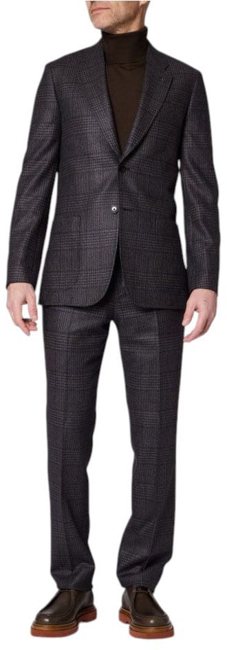 Pantalon prince de galles navy brun Paul Smith Homme M1R A284 W03227 49