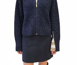 Jupe courte navy drap de laine Paul Smith Femme W1R 322S W11306 49