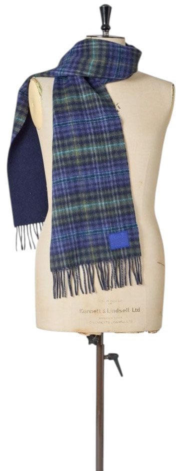 Echarpe tartan bleu vert 30x180 Paul Smith Homme et Femme M1A 150K W236 47