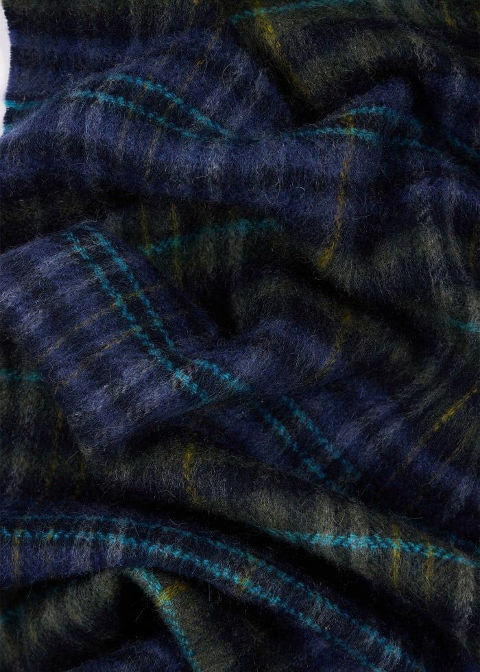 Echarpe tartan bleu vert 30x180 Paul Smith Homme et Femme M1A 150K W236 47