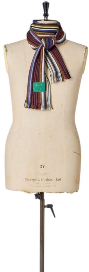 Echarpe fine rayée baya marron vert Paul Smith Homme Femme M1A 151F W102 47