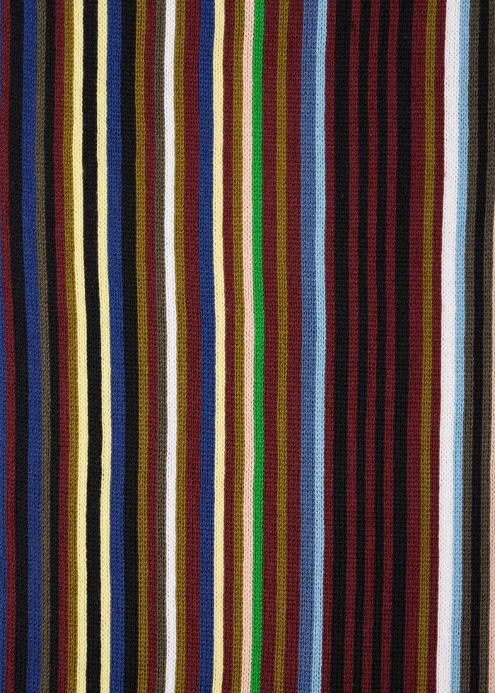 Echarpe fine rayée baya marron vert Paul Smith Homme Femme M1A 151F W102 47