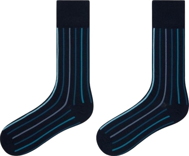 Chaussettes navy rayée verticale multi Paul Smith Homme M1A 380CI W155 47