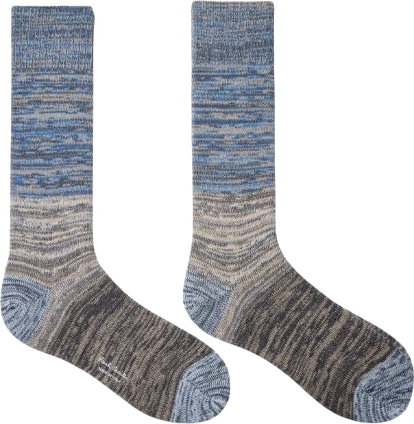 Chaussettes chinées ciel taupe Paul Smith Homme M1A 380CI W142 71
