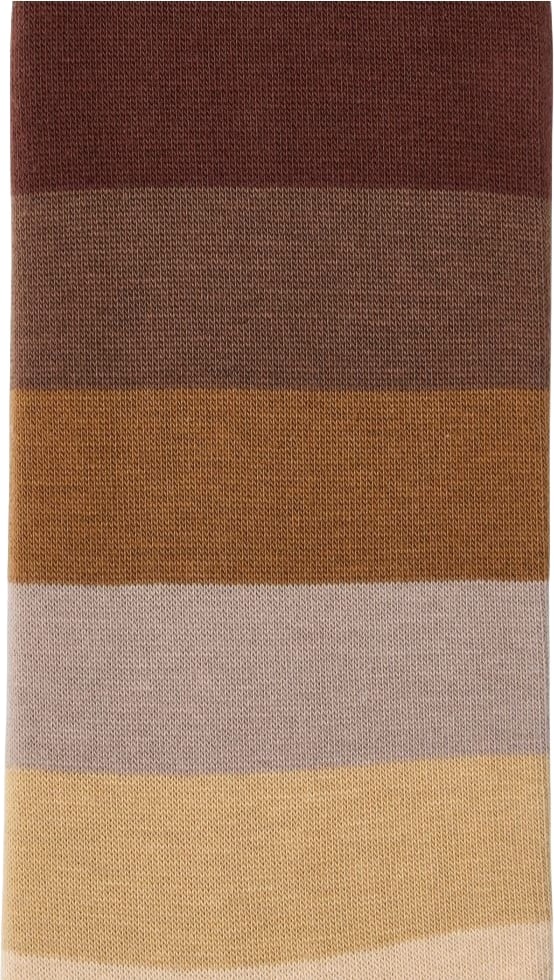 Chaussettes rayée large choco camel Paul Smith Homme M1A 380CI W156 60