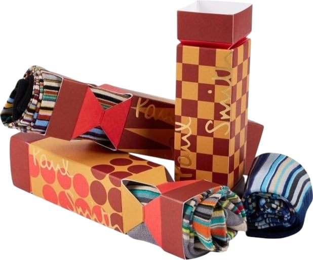 Pack 3 chaussettes baya gris bleu orange Paul Smith Homme M1A SOCK W3PCR 1