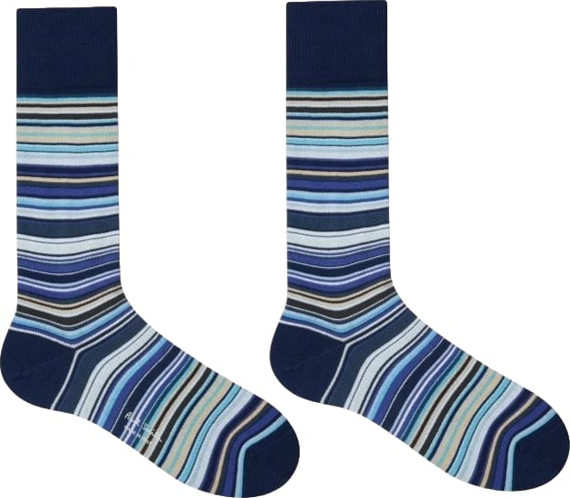 Pack 3 chaussettes baya gris bleu orange Paul Smith Homme M1A SOCK W3PCR 1