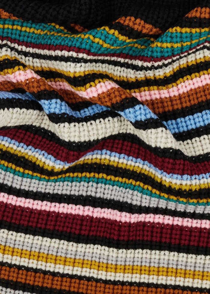 Echarpe bayadère laine 30 x170 cm Paul Smith Femme Homme W1A 251F T812 92